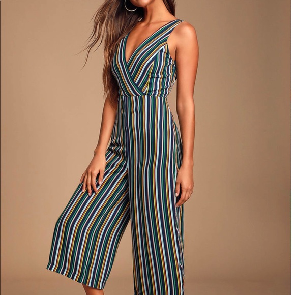 Lulus Pants - Lulu’s | multicolored striped jumpsuit